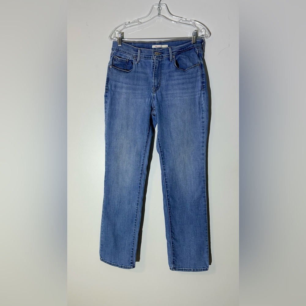 Levi’s 505 straight leg jeans women’s size 10 medium wash classic denim